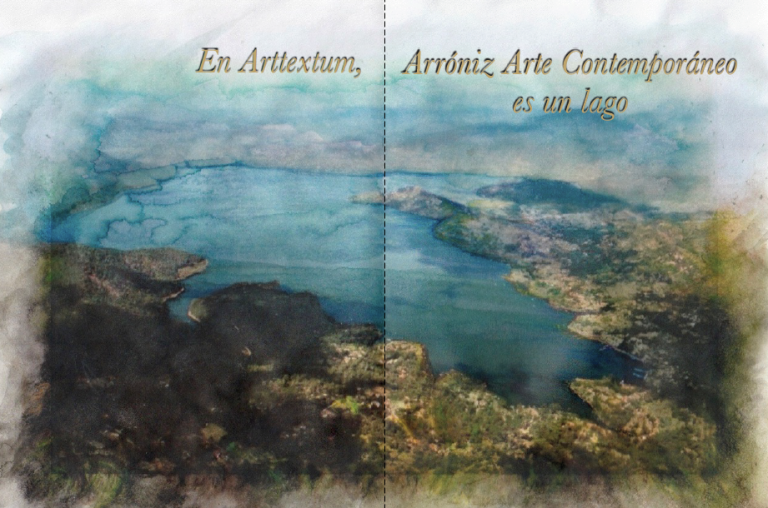 Visualización de Arróniz Arte Contemporáneo como un lago. © Frida Cano, 2017