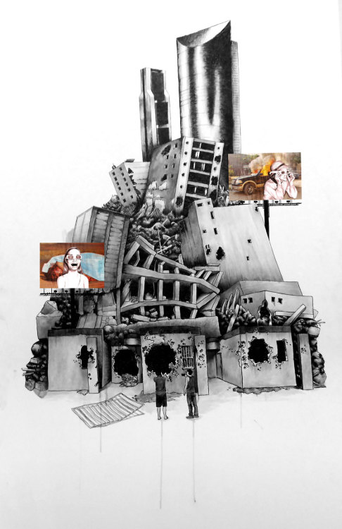 Roland Jacob, "Paisaje," acrílico sobre tabla, 2012